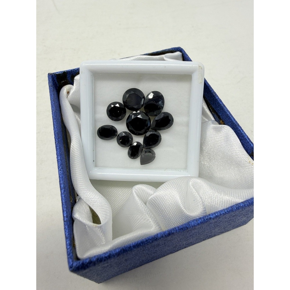 Shop LC Thai Black Spinel Set of 10 Loose Gemstones for Jewelry Making 5618